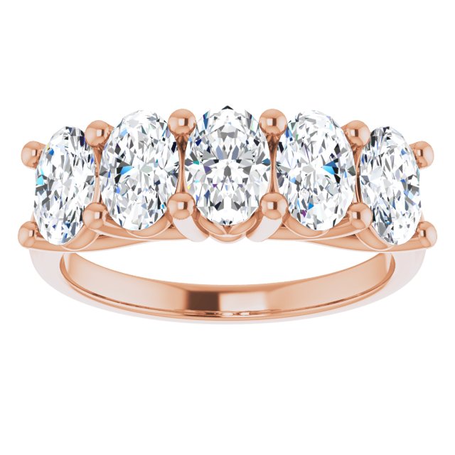 1.05 ct. Oval Cut Diamond Wedding Band-VIRABYANI